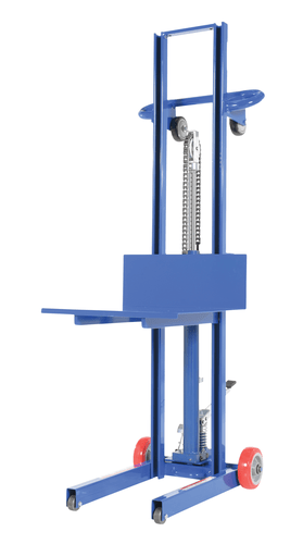 Centerline Dynamics Portable Load Lifters Vestil Steel Lite Load Lift With Foot Pump and Fixed Wheels 20 In. x 20 In. Platform 400 Lb. Capacity