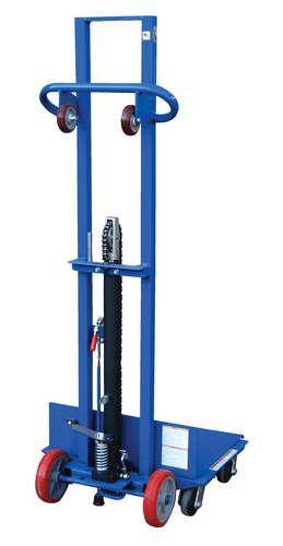 Centerline Dynamics Portable Load Lifters Vestil Steel Lite Load Lift With Foot Pump, Swivel Casters and Manual Floor Lock 24 In. x 20 In. Platform 400 Lb. Capacity