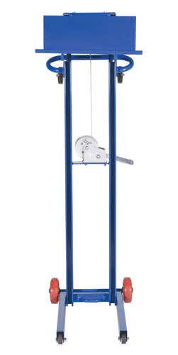 Centerline Dynamics Portable Load Lifters Vestil Steel Lite Load Lift With Winch and Fixed Wheels 20 In. x 20 In. Platform 400 Lb. Capacity