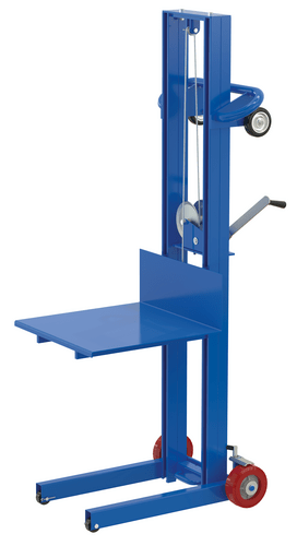 Centerline Dynamics Portable Load Lifters Vestil Steel Lite Load Lift With Winch, Fixed Wheels and Wheel Lock 20 In. x 20 In. Platform 400 Lb. Capacity