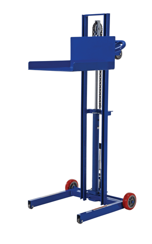 Centerline Dynamics Portable Load Lifters Vestil Steel Low Profile Lite Load Lift With Foot Pump and Fixed Wheels 20 In. x 20 In. Platform 400 Lb. Capacity