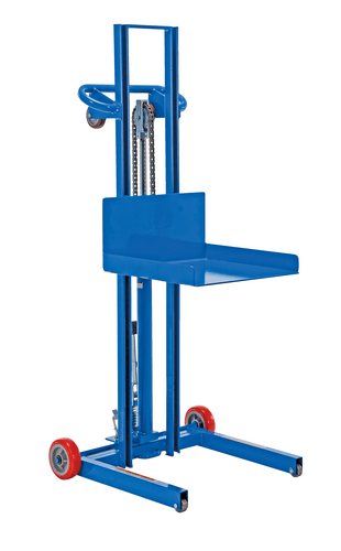 Centerline Dynamics Portable Load Lifters Vestil Steel Low Profile Lite Load Lift With Foot Pump and Fixed Wheels 20 In. x 20 In. Platform 400 Lb. Capacity