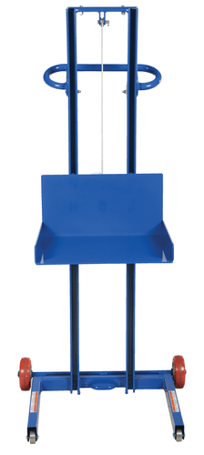 Centerline Dynamics Portable Load Lifters Vestil Steel Low Profile Lite Load Lift With Winch and Fixed Wheels 20 In. x 20 In. Platform 400 Lb. Capacity