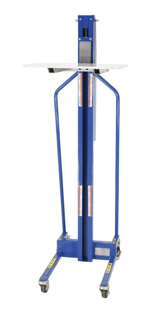 Centerline Dynamics Portable Load Lifters Vestil Steel Manual Work Positioner 33 In. x 23-3/4 In. x 72 In. 220 Lb. Capacity