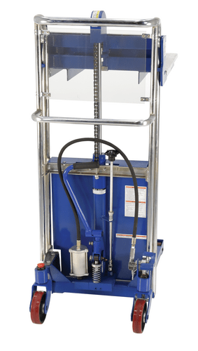 Centerline Dynamics Portable Load Lifters Vestil Steel Portable Air Foot Pump Hefti-Lift 41 In. x 54 In. 880 Lb. Capacity