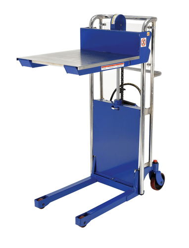 Centerline Dynamics Portable Load Lifters Vestil Steel Portable Air Foot Pump Hefti-Lift 41 In. x 54 In. 880 Lb. Capacity