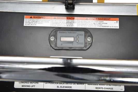 Centerline Dynamics Portable Load Lifters Vestil Steel Portable DC Powered Hefti-Lift 37 In. x 69 In. 880 Lb. Capacity