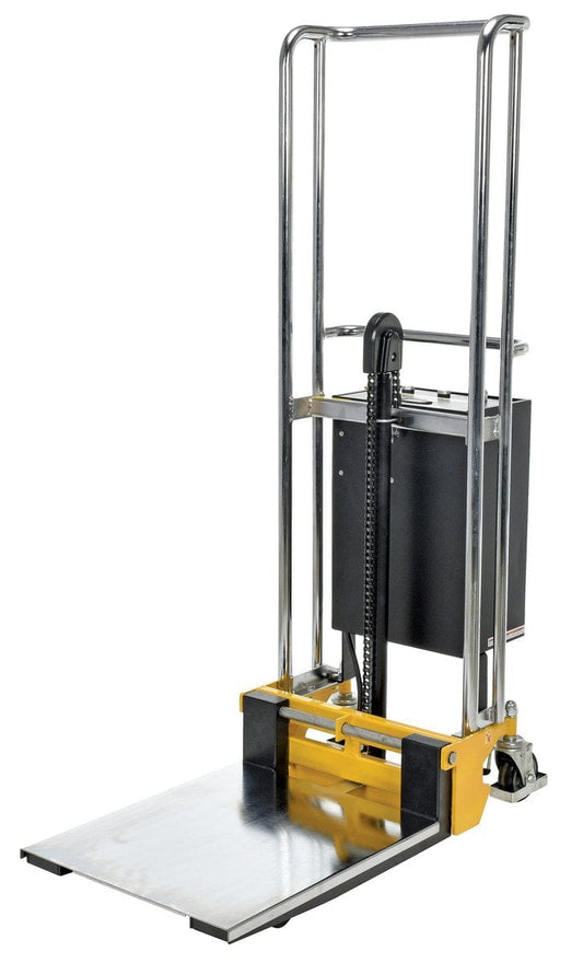 Centerline Dynamics Portable Load Lifters Vestil Steel Portable DC Powered Hefti-Lift 37 In. x 69 In. 880 Lb. Capacity