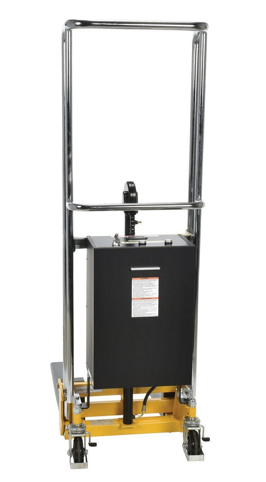 Centerline Dynamics Portable Load Lifters Vestil Steel Portable DC Powered Hefti-Lift 37 In. x 69 In. 880 Lb. Capacity