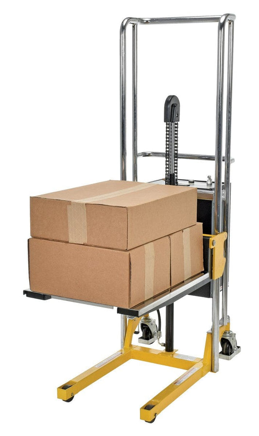 Centerline Dynamics Portable Load Lifters Vestil Steel Portable DC Powered Hefti-Lift 37 In. x 69 In. 880 Lb. Capacity