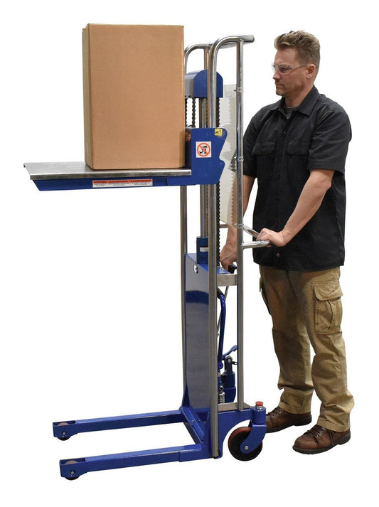 Centerline Dynamics Portable Load Lifters Vestil Steel Portable Foot Pump Hefti-Lift 41 In. x 69 In. 880 Lb. Capacity