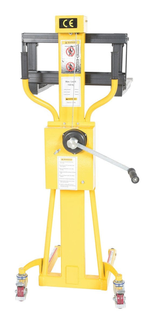 Centerline Dynamics Portable Load Lifters Vestil Steel Portable Hand Winch Lifter 330 Lb. Capacity