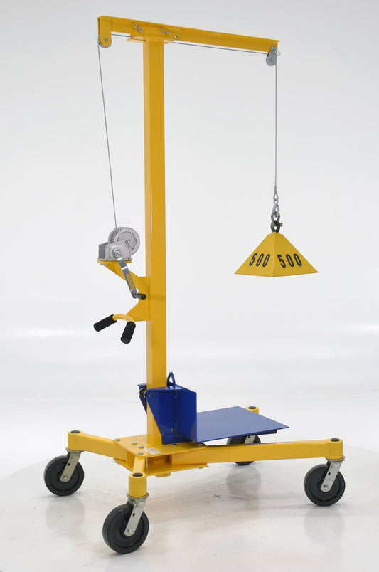 Centerline Dynamics Portable Load Lifters Vestil Steel Portable Work Site Lift 500 Lb. Capacity