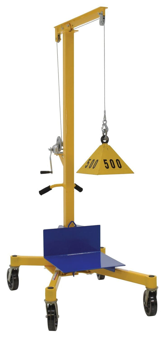 Centerline Dynamics Portable Load Lifters Vestil Steel Portable Work Site Lift 500 Lb. Capacity