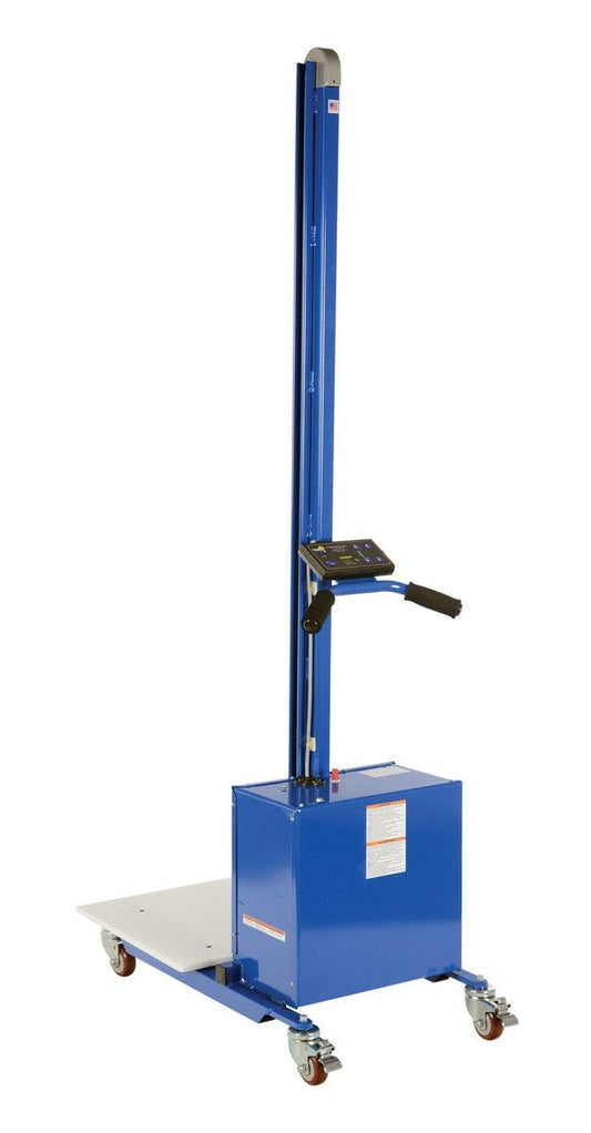 Centerline Dynamics Portable Load Lifters Vestil Steel Quick Lift DC Powered 72 In. Raised Height 125 Lb. Capacity