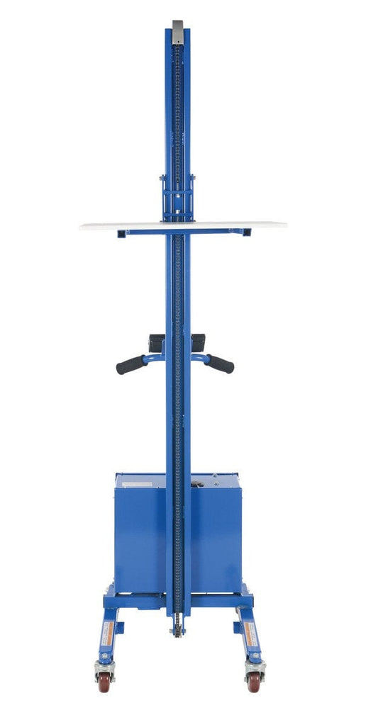 Centerline Dynamics Portable Load Lifters Vestil Steel Quick Lift DC Powered 72 In. Raised Height 125 Lb. Capacity