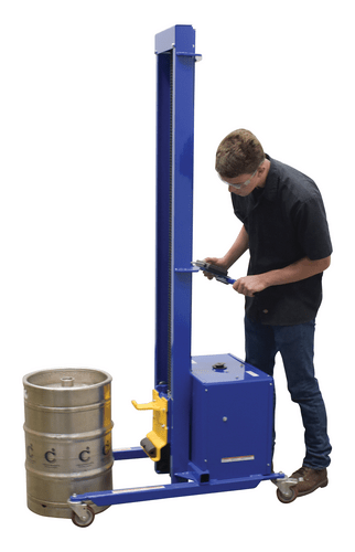 Centerline Dynamics Portable Load Lifters Vestil Steel Quick Lift DC Powered Keg Lift 72 In. Raised Height 400 Lb. Capacity