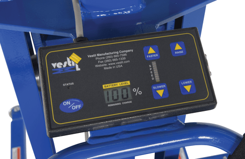 Centerline Dynamics Portable Load Lifters Vestil Steel Quick Lift DC Powered Keg Lift 72 In. Raised Height 400 Lb. Capacity