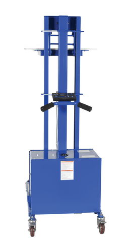 Centerline Dynamics Portable Load Lifters Vestil Steel Quick Lift DC Powered Lift 57 In. Raised Height 400 Lb. Capacity