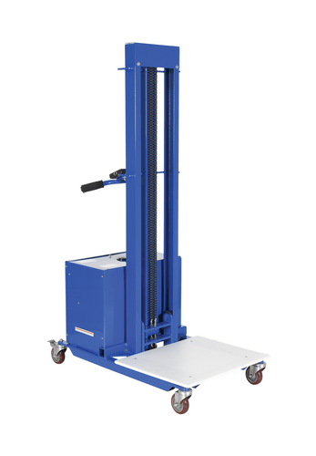 Centerline Dynamics Portable Load Lifters Vestil Steel Quick Lift DC Powered Lift 57 In. Raised Height 400 Lb. Capacity