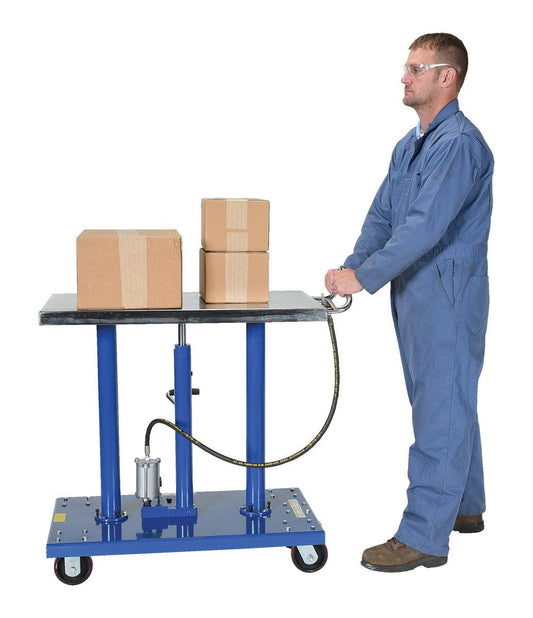 Centerline Dynamics Post Tables Vestil Steel Air Hydraulic Post Table 20 In. x 36 In. 1000 Lb. Capacity