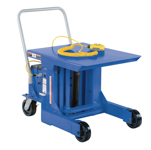 Centerline Dynamics Post Tables Vestil Steel DC Ergonomic Manual Die Table 24 In. x 30 In. Chrome Platform 2000 Lb. Capacity