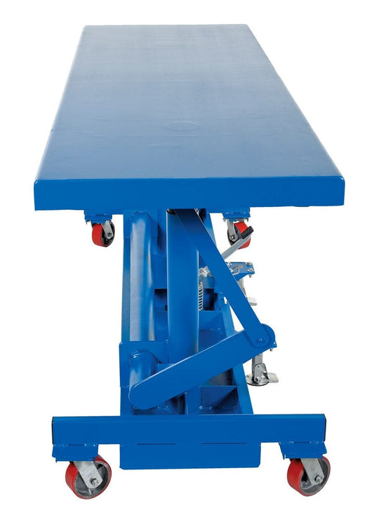 Centerline Dynamics Post Tables Vestil Steel Ergonomic Long Deck Cart 30 In. x 96-1/4 In. x 31 In. 2,000 Lb. Capacity