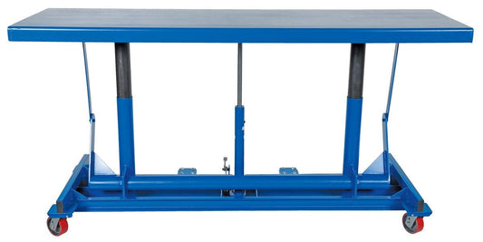 Centerline Dynamics Post Tables Vestil Steel Ergonomic Long Deck Cart 30 In. x 96-1/4 In. x 31 In. 2,000 Lb. Capacity