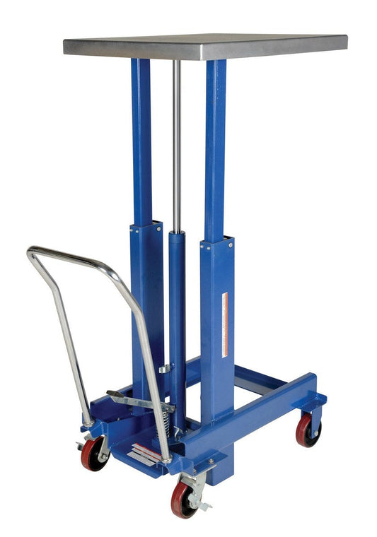 Centerline Dynamics Post Tables Vestil Steel Ergonomic Manual Die Table 24 In. x 30 In. Chrome Platform 2000 Lb. Capacity