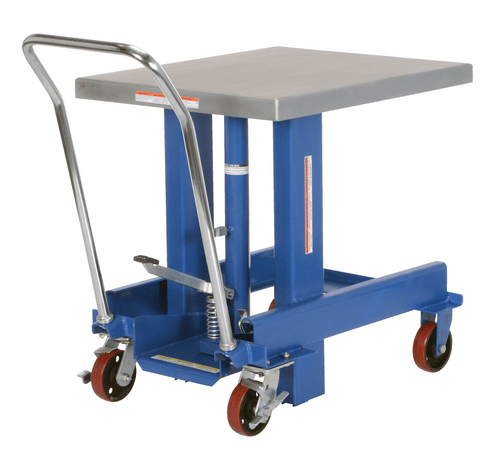 Centerline Dynamics Post Tables Vestil Steel Ergonomic Manual Die Table 24 In. x 30 In. Chrome Platform 2000 Lb. Capacity