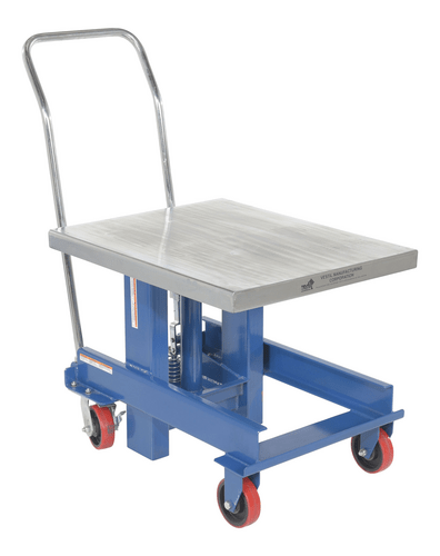 Centerline Dynamics Post Tables Vestil Steel Ergonomic Manual Die Table 24 In. x 30 In. Chrome Platform 2000 Lb. Capacity