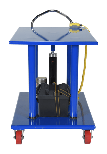 Centerline Dynamics Post Tables Vestil Steel Linear Actuated Low Profile Post Lift Table 42 In. x 24 In. x 34 In. 1000 Lb. Capacity