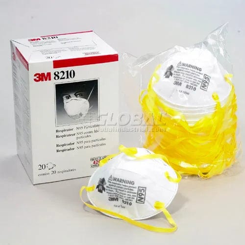 Centerline Dynamics PPE 3M™ 8210 N95 Disposable Particulate Respirator, 20/Box