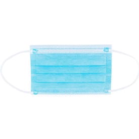 Centerline Dynamics PPE Disposable Face Mask, 3-Ply w/ Earloops, Kids Size, Blue, 50/Box