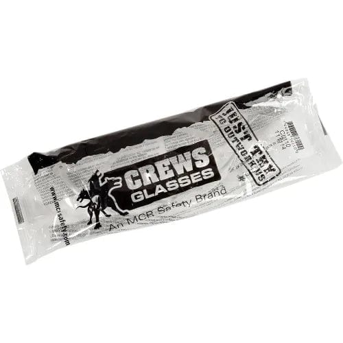 Centerline Dynamics PPE MCR Safety CL110 Crews Checklite Safety Glasses, Clear Lens, Clear Frame, Anti-Scratch