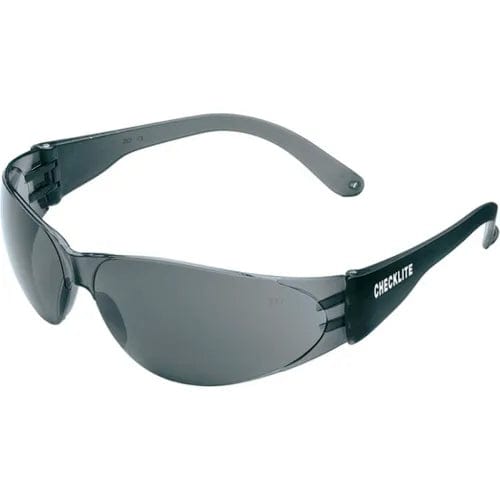 Centerline Dynamics PPE MCR Safety Crews CL112 Checklite Safety Glasses, Black Lens, Black Frame, Anti-Scratch