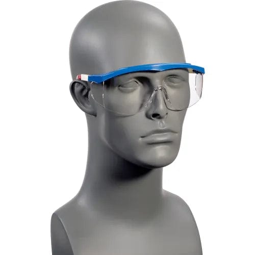 Centerline Dynamics PPE MCR Safety SS130 Stratos® Safety Glasses, Red/White/Blue Frame, Clear Lens