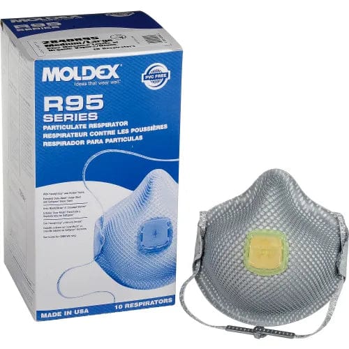 Centerline Dynamics PPE Moldex 2840R95 2840 Series R95 Particulate Respirators, HandyStrap & Ventex Valve, M/L, 10/Box