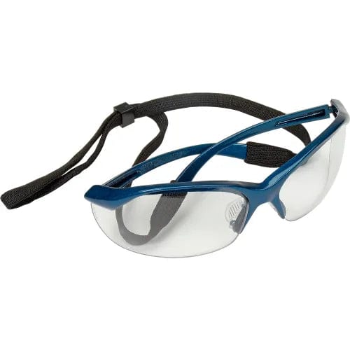 Centerline Dynamics PPE Vapor Safety Glasses - Clear, Metallic Blue