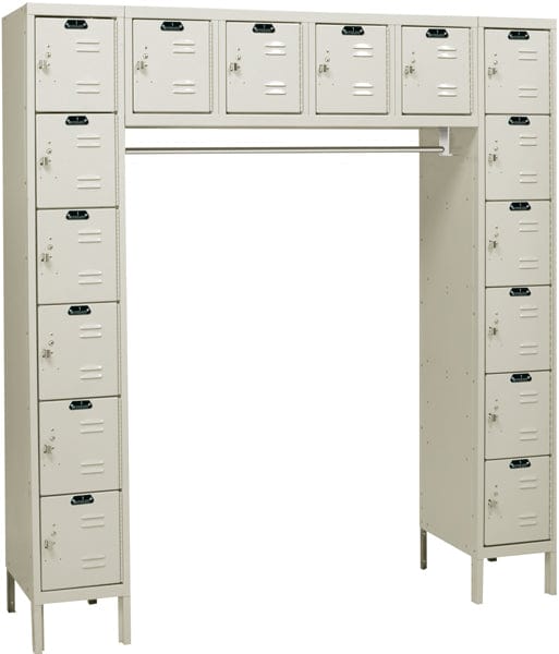 Centerline Dynamics Premium Kd Specialty Lockers Quickship Tan / Assembled Hallowell Premium Locker, 72"W x 18"D x 78"H, 729 Tan, 16-Person