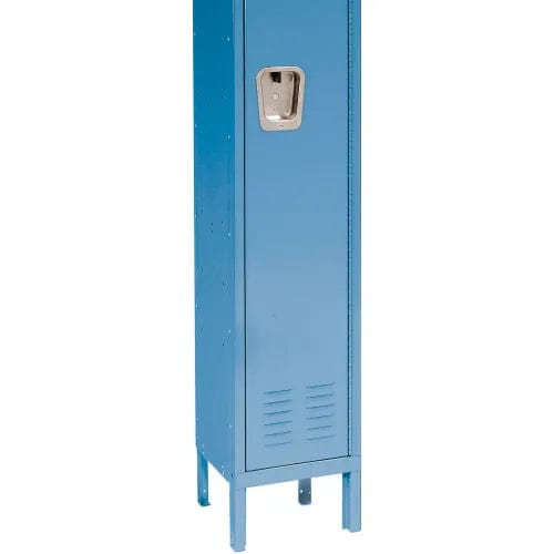 Centerline Dynamics Premium Wardrobe Lockers Hallowell 1-Tier 1 Door Premium Kd Wardrobe Lockers In Stock Blue Assembled U1258-1A-MB