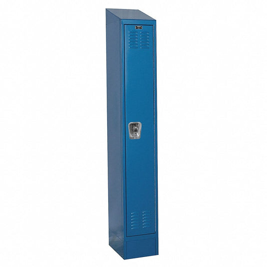 Centerline Dynamics Ready Built Lockers Blue Hallowell Ready-Built II 1-Tier 1 Door Locker, 12"W x 15"D x 84"H