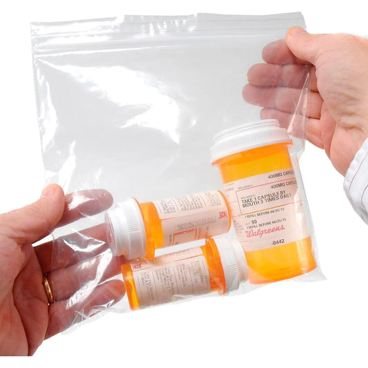 Centerline Dynamics Reclosable Bags Clear Line Seal Top Reclosable Bags, 8"W x 8"L, 2 Mil, Clear, 1000/Pack