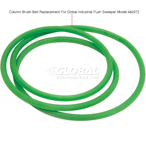 Centerline Dynamics Replacement Parts Global Industrial™ Column Brush Belt Replacement Part for Push Sweeper