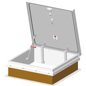 Centerline Dynamics Roof Hatches Roof Access Hatch, 36"L x 36"W, Galvanized