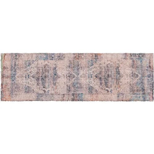 Centerline Dynamics Rugs Artisan Old English Style Traditional Rug, 2' x 6', Blue Polyester