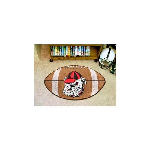 Centerline Dynamics Rugs Georgia Bulldog Football Rug 1/4" Thick 2' x 3'