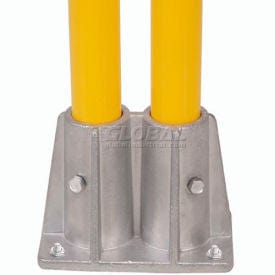 Centerline Dynamics Safety Railings Double Socket Base For Pedestrian Barrier