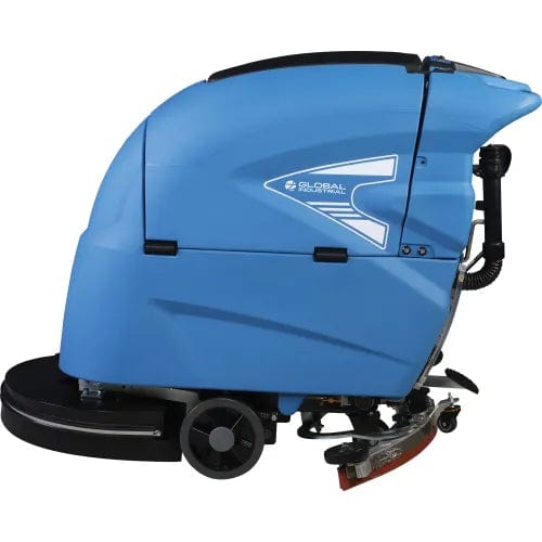 Centerline Dynamics Scrubbers & Floor Machines Global Industrial™ Auto Floor Scrubber With Traction Drive, 20" Cleaning Path