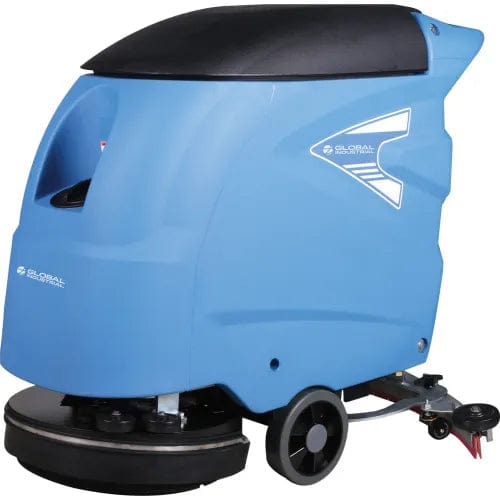 Centerline Dynamics Scrubbers & Floor Machines Global Industrial™ Auto Walk-Behind Floor Scrubber, 18" Cleaning Path